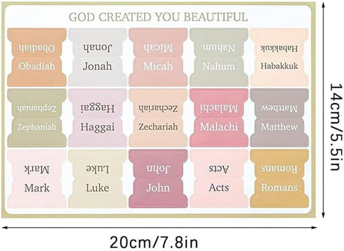Bible Index Stickers - Pastel