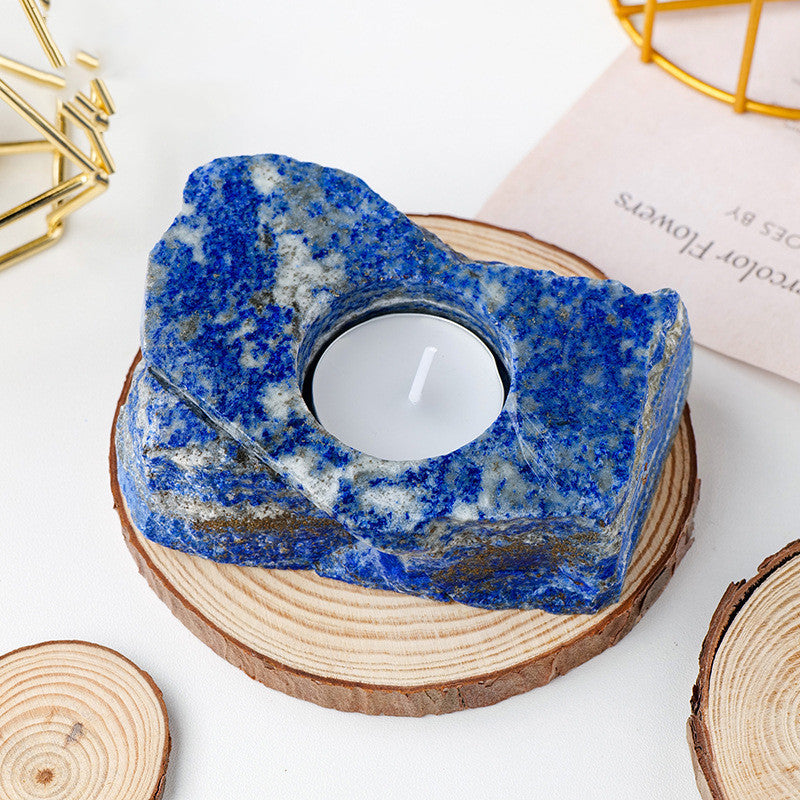 Natural Crystal Candle Holder
