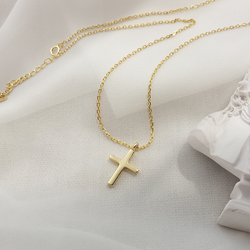 God Is With You - Cross Pendant Set (18k Gold-Plated 925 Sterling Silver)