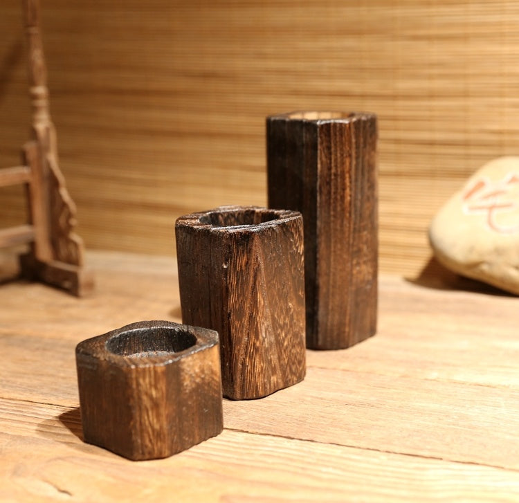 Solid wood Candle Holder