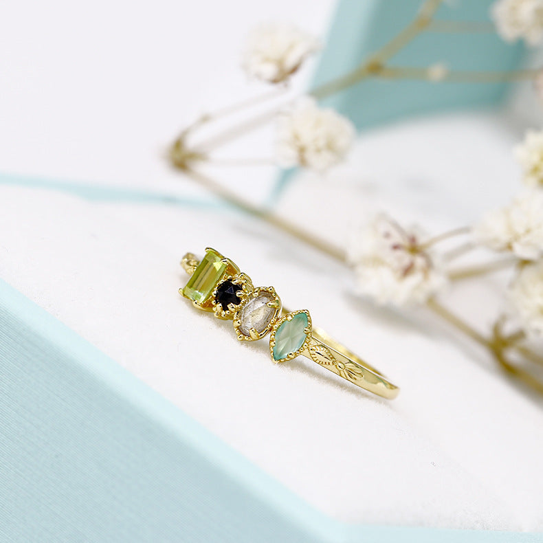 Garden of Eden - 925 Silver Gold Plated Ring