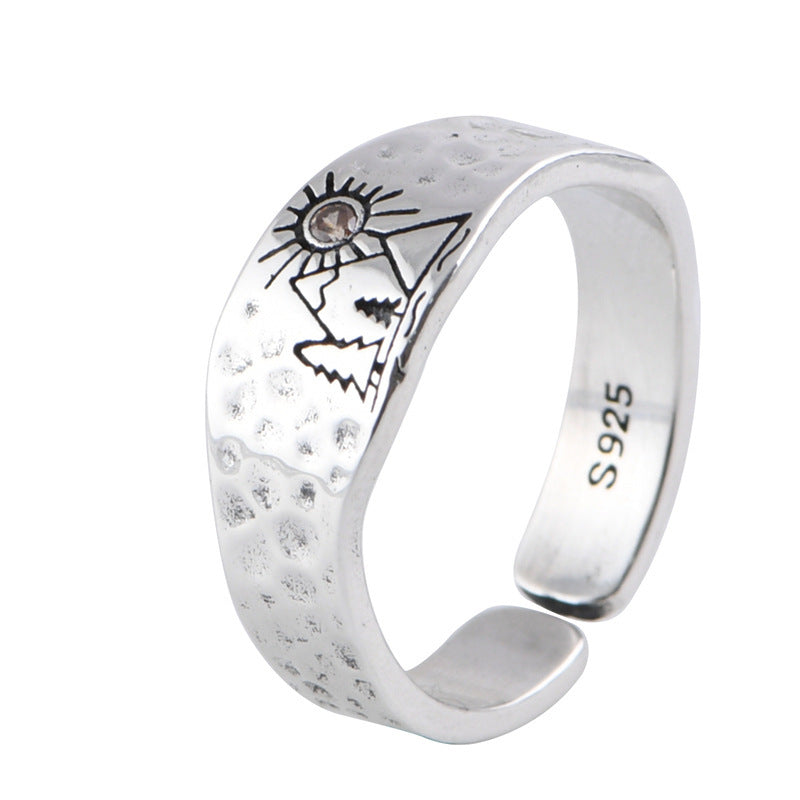 Gods Creation - 925 Vintage Art Ring