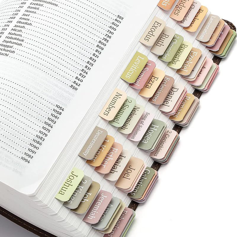 Bible Index Stickers - Pastel