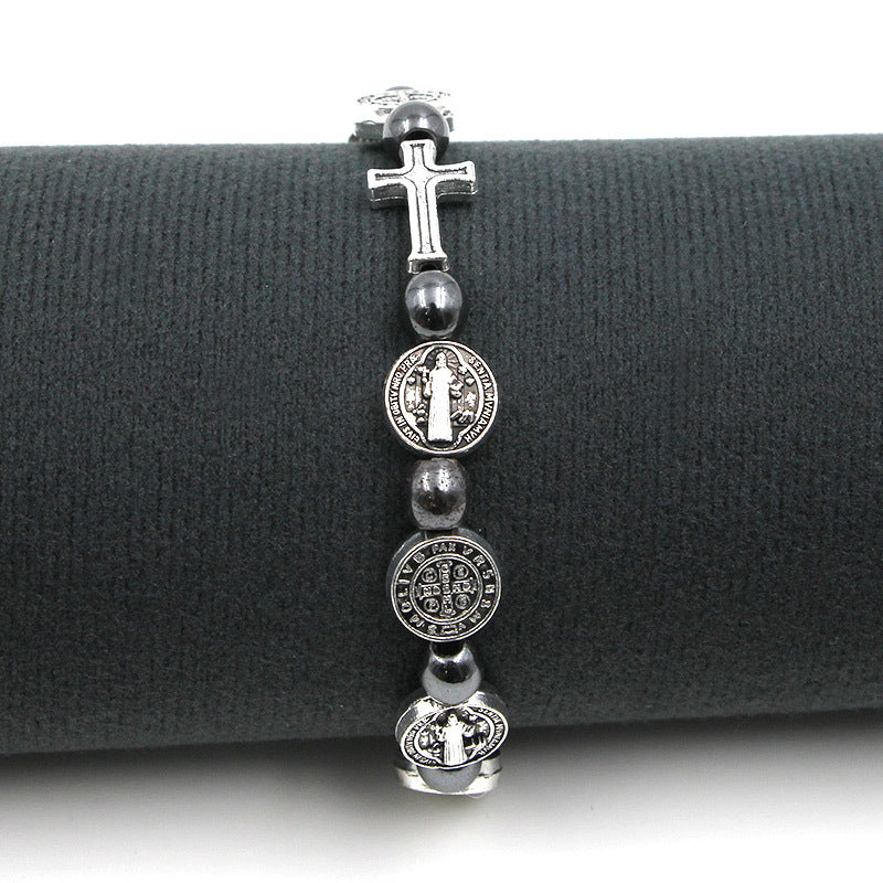 Hematite Rosary | Faith & Strength Bracelet