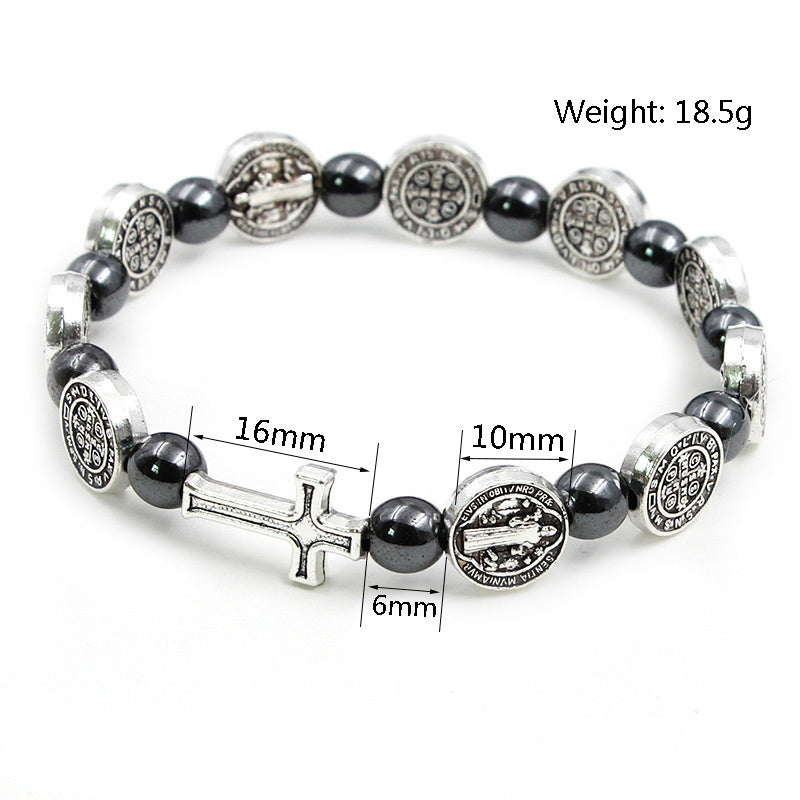 Hematite Rosary | Faith & Strength Bracelet