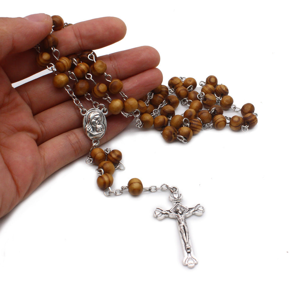 Daily Devotion Wooden Rosary