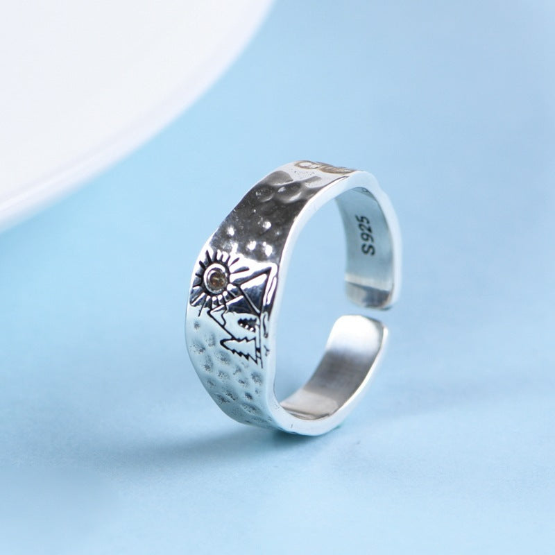 Gods Creation - 925 Vintage Art Ring